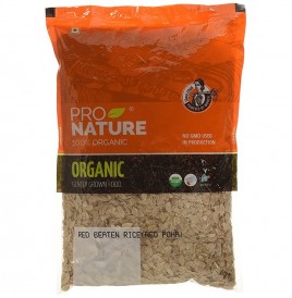 Pro Nature Organic Red Beaten Rice (Red Poha)   Pack  500 grams
